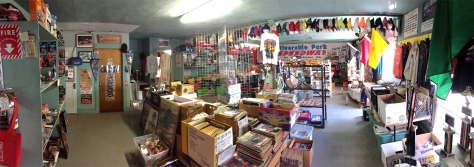 This room alone, which is filled with enough historic reading material to overdose a racing enthusiast, was jam packed with speedway and series programs and magazines. *Panoramic photo - Please click on photo to enlarge and view.